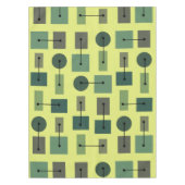 Atomic Age Simple Shapes Chartreuse Tafelkleed (Voorkant)