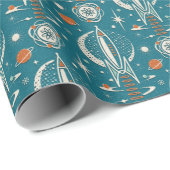 Atomic Age Space Exploration ©studioxtine Cadeaupapier (Rol Hoek)