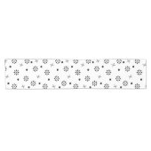 Atomic Age Starbursts Black White 1 Korte Tafelloper (Horizontaal)