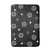 Atomic Age Starbursts Black White 2 Badmat (Voorkant Verticaal)