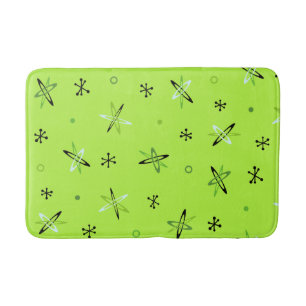 Atomic Age Starbursts Chartreuse Badmat