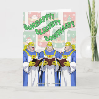 Atomic Belch Man - Belchmas Choir Christmas Card Kaart