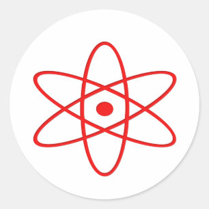 Atomic Blast Ronde Sticker