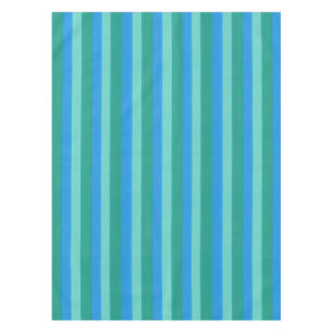 Atomic Blauwgroen & Turquoise Stripes Tablecloth Tafelkleed