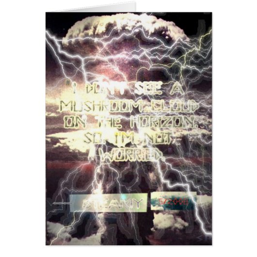 Atomic Bomb greeting card (Devant)