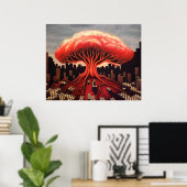 Atomic Bomb Tree Poster (Thuiskantoor)
