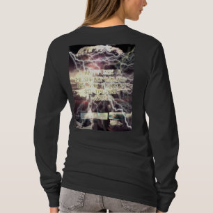 Atomic Bomb-vrouwen hebben lange mouwen zwart shir T-shirt