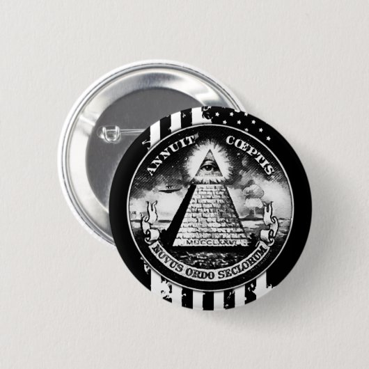 Atomic Bombkamp Button (Voorkant /achterkant)