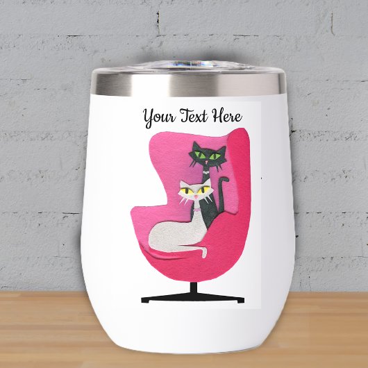 Atomic Cats Green Yellow Eyes Roze  Stoel