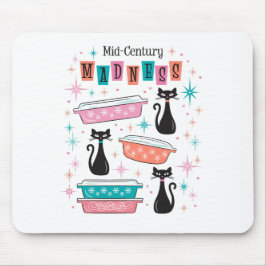 Atomic Cats Mid-Century Starburst Pyrex Muismat