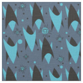 Atomic Chevrons - Blauw Stof (Close Up)