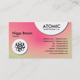 Atomic Circles - Zachte Verlopen Zakelijke Visitek Visitekaartje