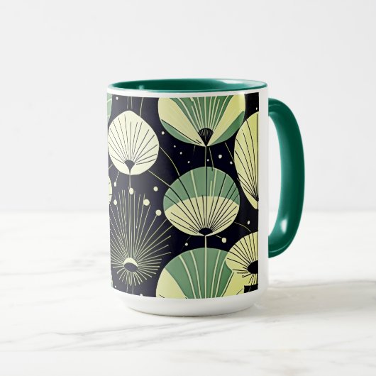 Atomic Drops Blauw Wit Groen Mok (Voorkant rechts)