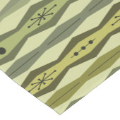 Atomic Era Abstract Kolommen Groene Chartreuse Korte Tafelloper (Hoek)