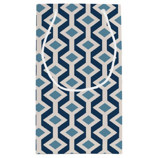 Atomic Era Geïnspireerd geometrisch patroon Klein Cadeauzakje (Achterkant)