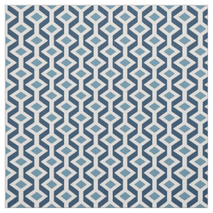 Atomic Era Geïnspireerd geometrisch patroon Stof