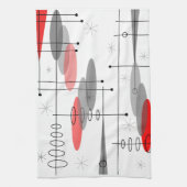 Atomic Era Geïnspireerd midden-eeuwse design 15 Theedoek (Verticaal)