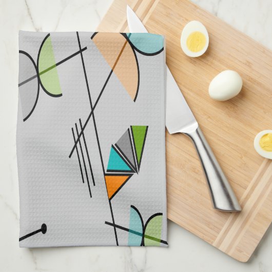 Atomic Era Geïnspireerd Placemat #90 Theedoek (Quarter Fold)