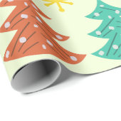 Atomic Era kerstbomen Kitsch Light Cadeaupapier (Rol Hoek)