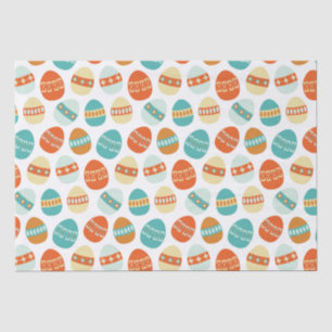 Atomic Era, Mid Century Mod, Paaseierpatroon Tissuepapier