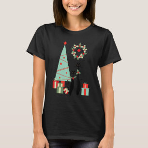 Atomic Era Mid Century Modern Cool Cat Paar Christ T-shirt