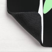 Atomic Era Mid Century Modern White Cat Muismat (Hoek)