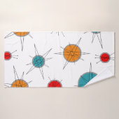 Atomic Era Retro Planets Badhanddoek (Badhanddoek)