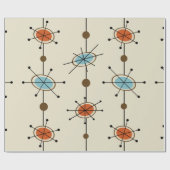 Atomic Era Satellites Cadeaupapier (Vlak)