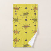 Atomic Era Satellites Chartreuse Bad Handdoek (Handdoek)