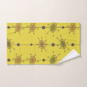 Atomic Era Satellites Chartreuse Bad Handdoek (Handdoek)