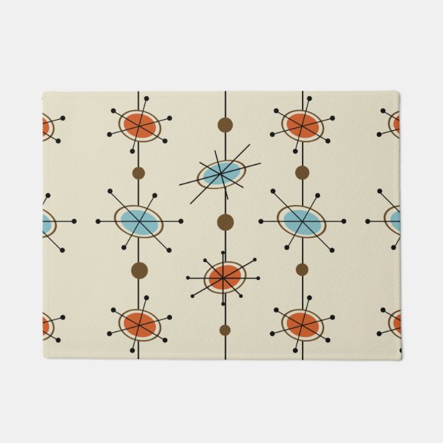 Atomic Era Satellites Deurmat (Voorkant)