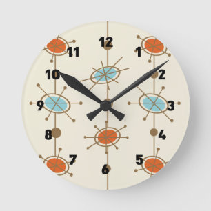 Atomic Era Satellites Ronde Klok