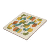 Atomic Era Starburst and Rounded Shapes #4 ID1224 Tegeltje (Zijkant)