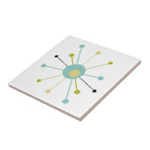 Atomic Era Starburst Mid Century Modern Tegeltje (Zijkant)