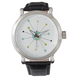Atomic Era Starburst uit de middeleeuwen Horloge