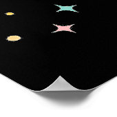 Atomic Futuristic Black Cat Moon Poster (Hoek)