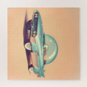 Atomic Futuristic Bubble Blaster Car Legpuzzel (Horizontaal)