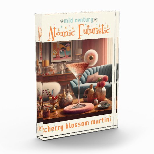 Atomic Futuristic Cherry Blossom Martini Fotoblokken (Links)