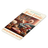 Atomic Futuristic Cherry Blossom Martini Magneet (Linkerzijde)