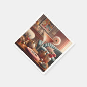 Atomic Futuristic Cherry Blossom Martini Servet (Hoek)