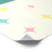 Atomic Futuristic Florida Space Age Familiekamer Poster (Hoek)