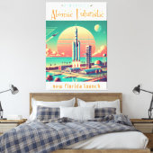 Atomic Futuristic New Florida Launch Site Canvas Afdruk (Insitu (Slaapkamer))