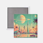 Atomic Futuristic New Florida Magneet (Voorkant / Achterkant)