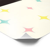 Atomic Futuristic Space Age Kids Playroom Foto Afdruk (Hoek)