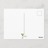 Atomic Futuristic The Leaping Cat Lounge Briefkaart (Achterkant)