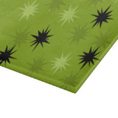 Atomic Green Starbursts Glass Cutting Board Snijplank (Hoek)