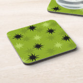Atomic Green Starbursts Hard Plastic Onderzetters (Linkerzijde)