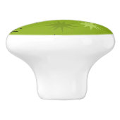 Atomic Green Starbursts keramische knop (Zijkant)