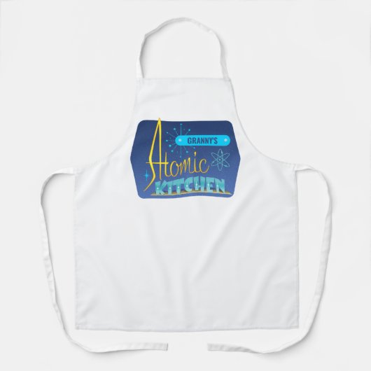 Atomic Kitchen Naam Schort aanpassen (Voorkant)