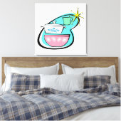 Atomic kookgerei ontwerp uitgerekt canvas (Insitu (Slaapkamer))